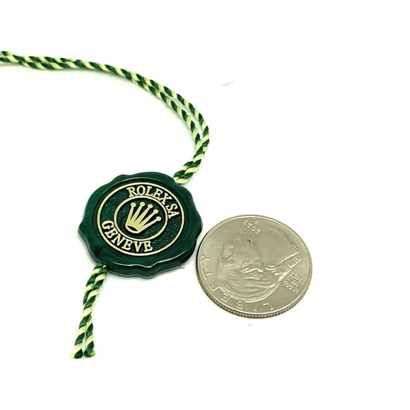 Authentic Rolex Green Hang Tag Multiple Crown Hologram Certified Superlative - Picture 4 of 9